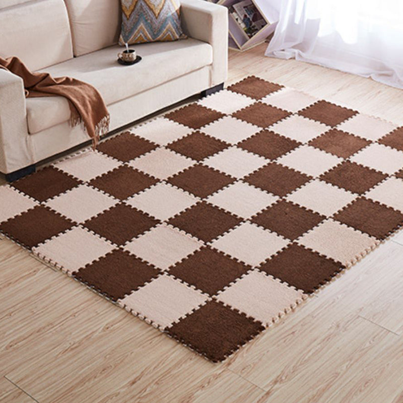 Fade Resistant Level Loop Carpet Tile Non-Skid Interlocking Bedroom Carpet Tiles