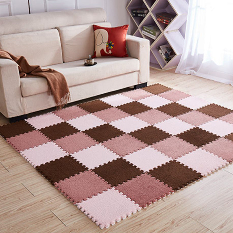 Fade Resistant Level Loop Carpet Tile Non-Skid Interlocking Bedroom Carpet Tiles