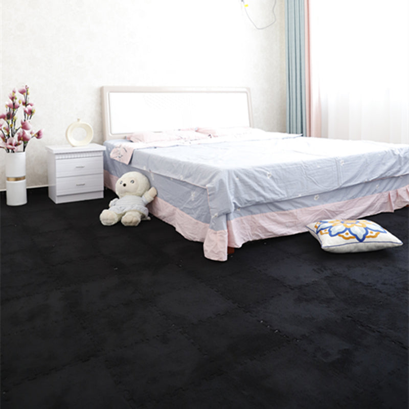 Fade Resistant Level Loop Carpet Tile Non-Skid Interlocking Bedroom Carpet Tiles