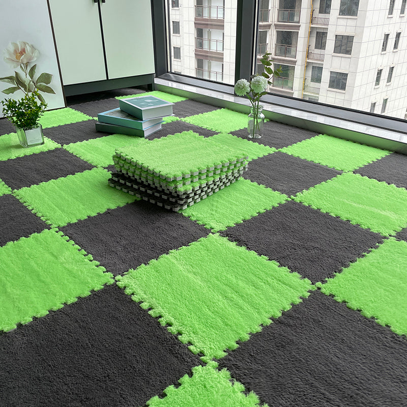 Dark Color Level Loop Carpet Tile Non-Skid Interlocking Bedroom Carpet Tiles