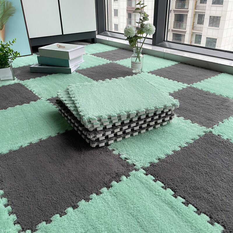 Dark Color Level Loop Carpet Tile Non-Skid Interlocking Bedroom Carpet Tiles