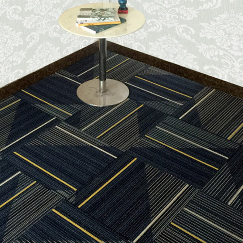 Dark Color Level Loop Carpet Tile Non-Skid Self Adhesive Indoor Office Carpet Tiles