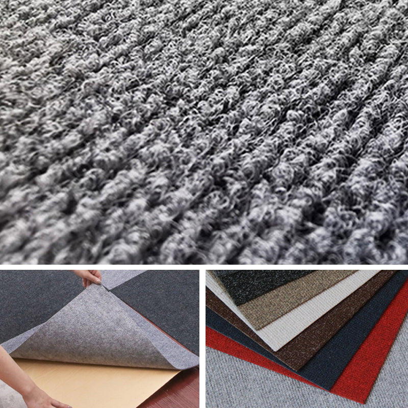 Non-Skid Level Loop Carpet Tile Multi-Color Self Adhesive Indoor Office Carpet Tiles