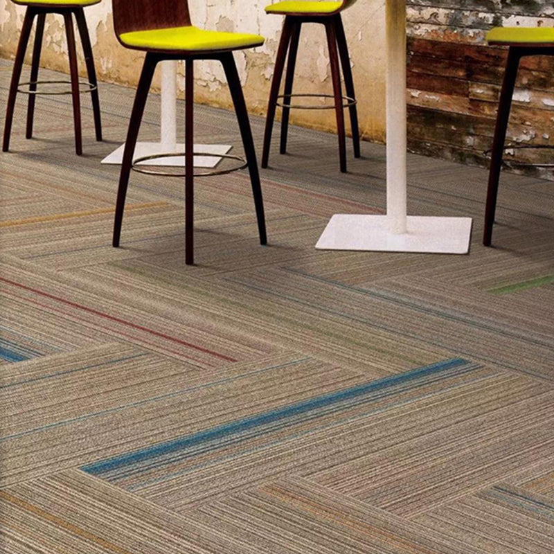 Indoor Level Loop Carpet Tile Dark Color Non-Skid Loose Lay Carpet Tiles