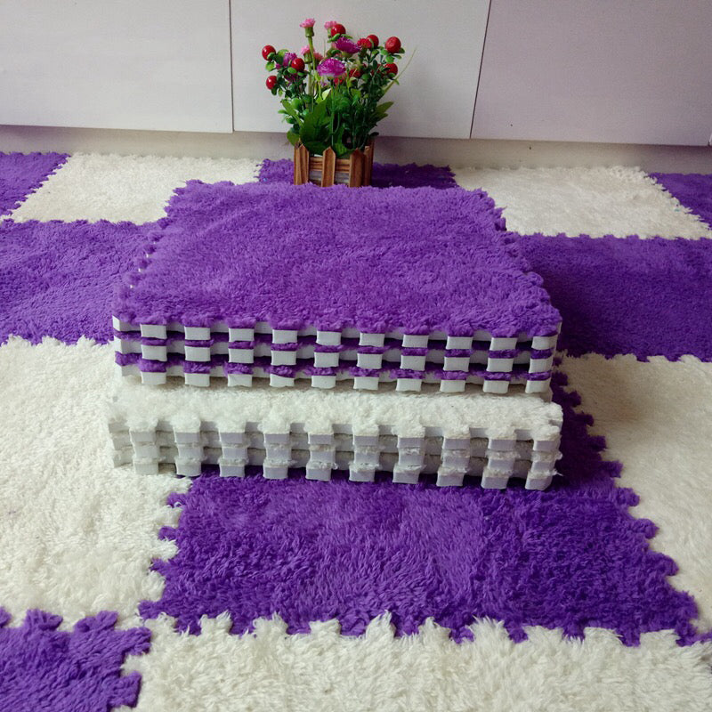 Modern Level Loop Carpet Tiles Color Block Interlocking Carpet Floor Tile