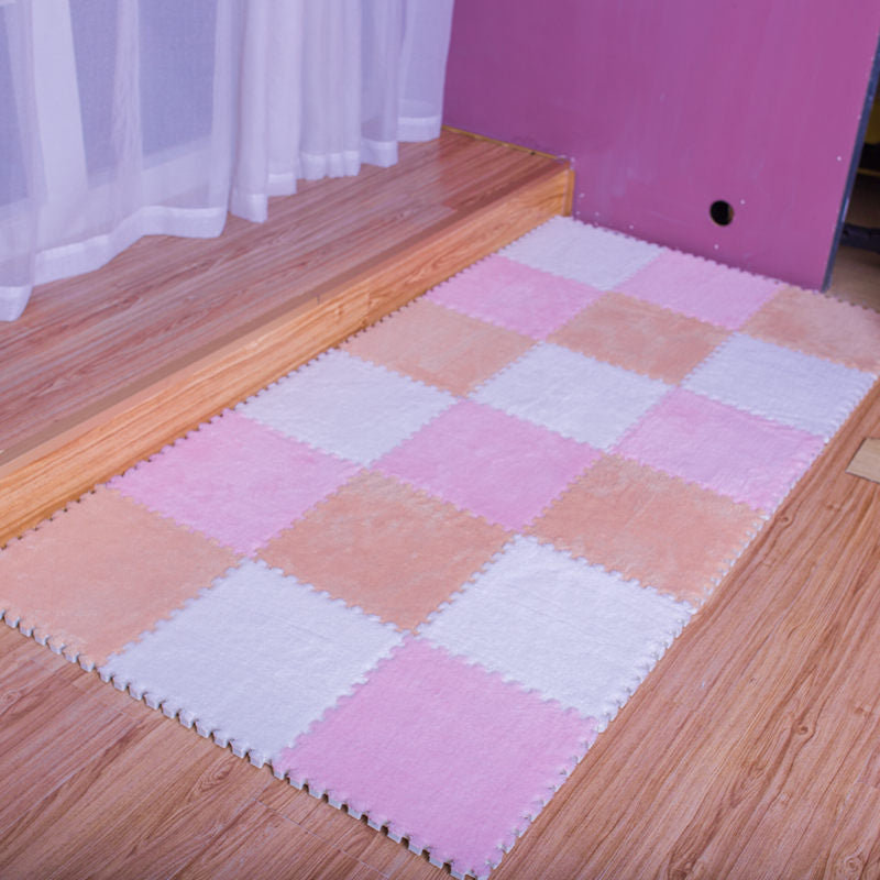 Modern Level Loop Carpet Tiles Color Block Interlocking Carpet Floor Tile