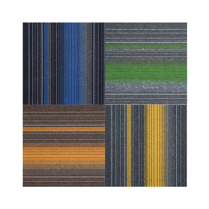 Office Level Loop Carpet Tile Multi-Color Fade Resistant Loose Lay Indoor Carpet Tiles