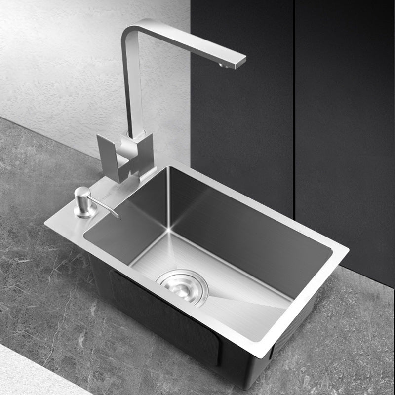 Single Bowl Kitchen Sink Stainless Steel Kitchen Sink with Rectangle Shape