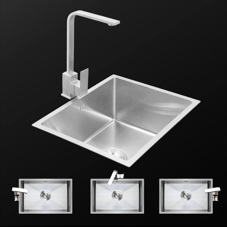 Single Bowl Kitchen Sink Stainless Steel Kitchen Sink with Rectangle Shape