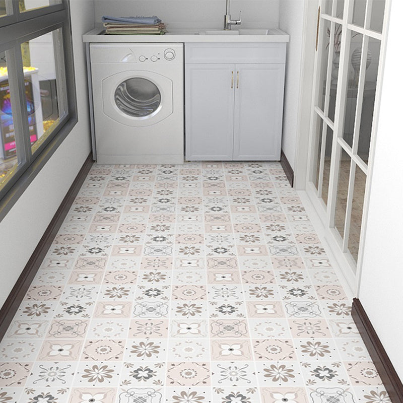 Modern Vinyl Flooring Geometric Print Peel and Stick PVC Flooring