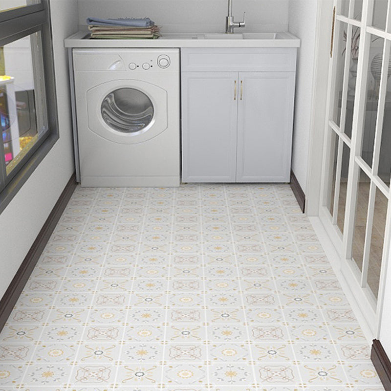 Modern Vinyl Flooring Geometric Print Peel and Stick PVC Flooring