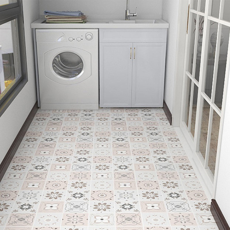 Modern Vinyl Flooring Geometric Print Peel and Stick PVC Flooring