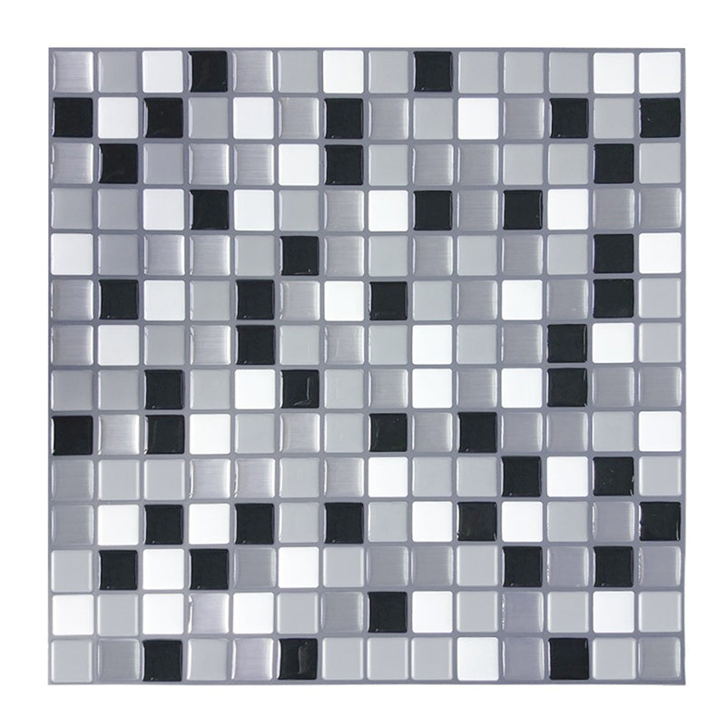 Peel and Stick Tile Square Stain Resistant Mosaic Peel and Stick Tile for Kitchen