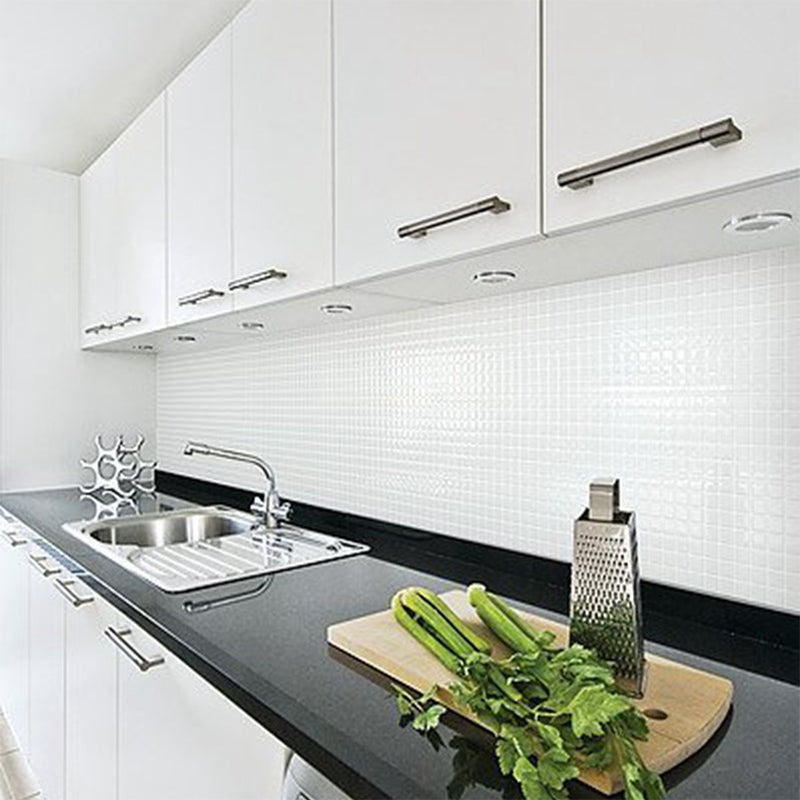 Peel and Stick Tile Square Stain Resistant Mosaic Peel and Stick Tile for Kitchen