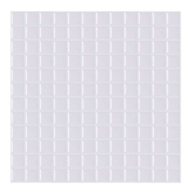 Peel and Stick Tile Square Stain Resistant Mosaic Peel and Stick Tile for Kitchen