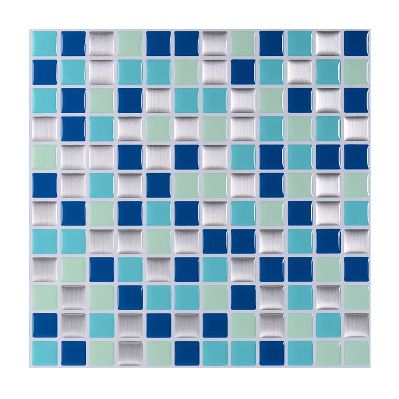 Peel and Stick Tile Square Stain Resistant Mosaic Peel and Stick Tile for Kitchen