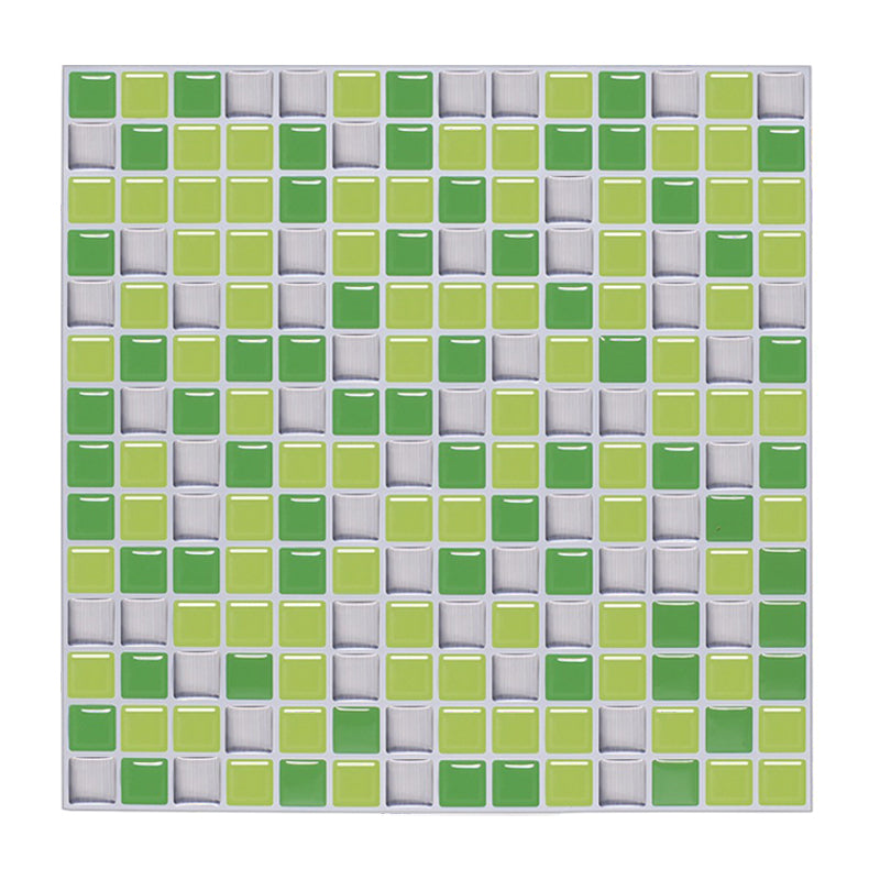 Peel and Stick Tile Square Stain Resistant Mosaic Peel and Stick Tile for Kitchen