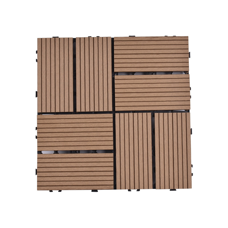 Modern Plastic Wood Laminate Plank Flooring Outdoors Mildew Resistant Laminate