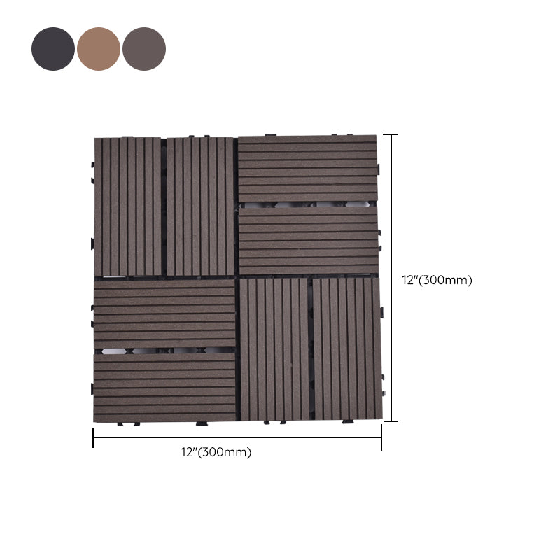 Modern Plastic Wood Laminate Plank Flooring Outdoors Mildew Resistant Laminate