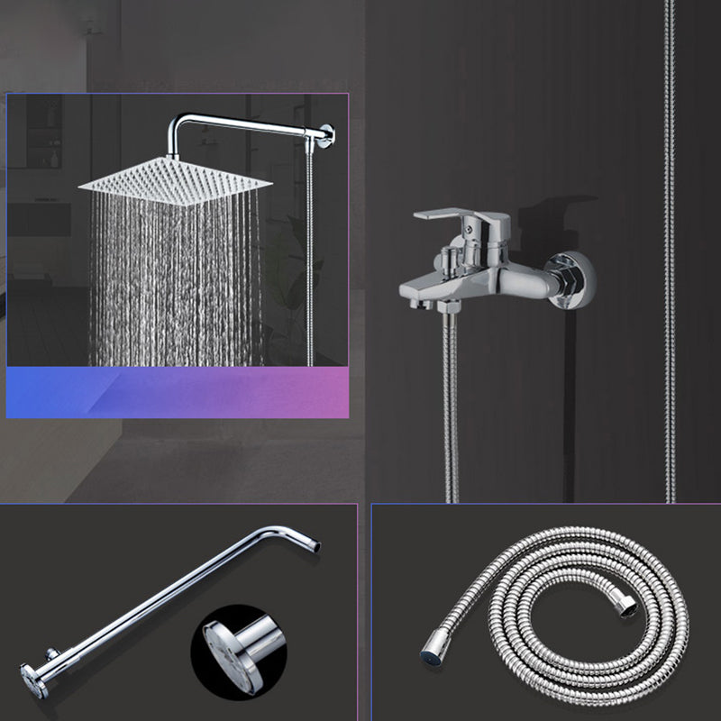 Modern Shower Head Combo Dual Shower Head Stainless Steel Wall-Mount Shower Head