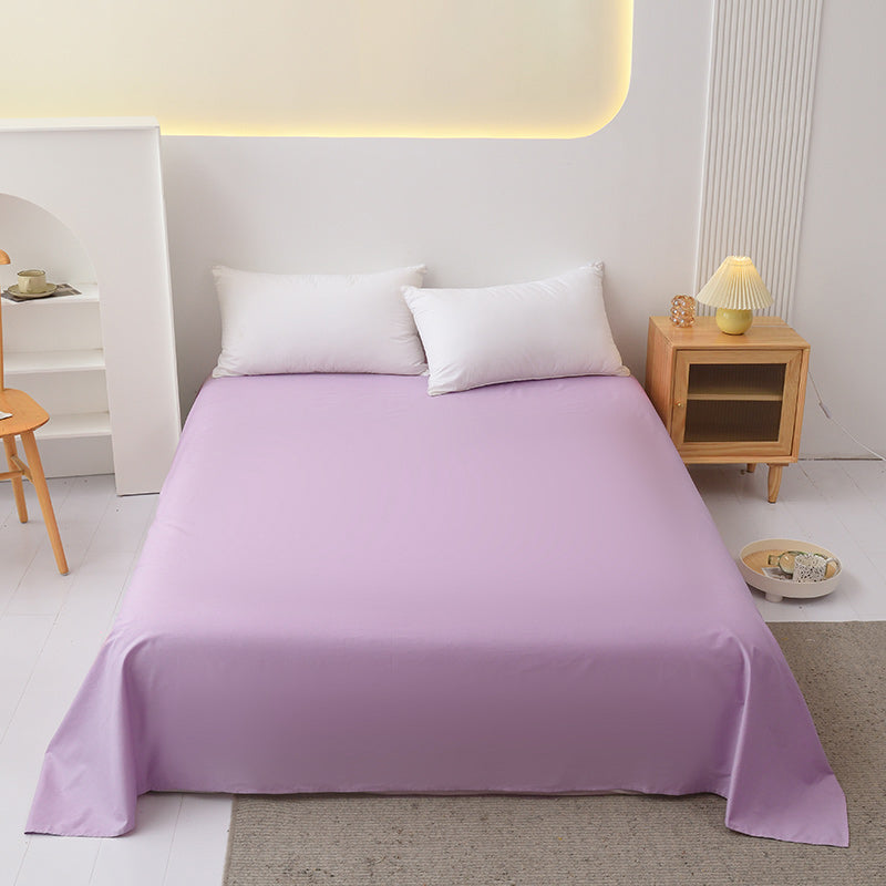 Whole Colored Sheets Twill Non-Pilling Soft Breathable Cotton Sheet Set