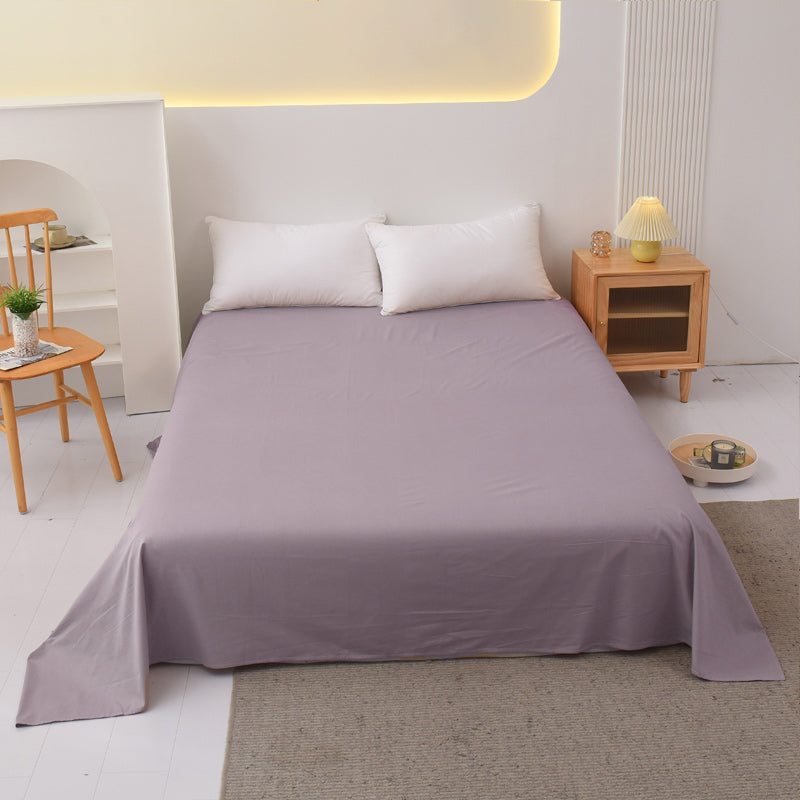 Whole Colored Sheets Twill Non-Pilling Soft Breathable Cotton Sheet Set