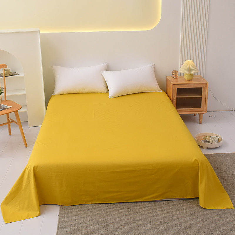 Whole Colored Sheets Twill Non-Pilling Soft Breathable Cotton Sheet Set