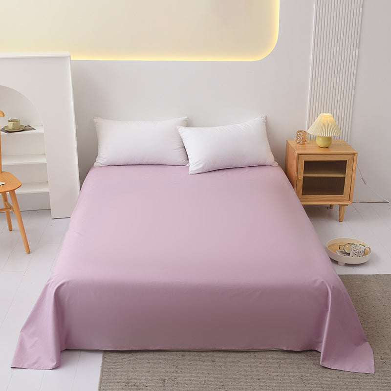 Whole Colored Sheets Twill Non-Pilling Soft Breathable Cotton Sheet Set