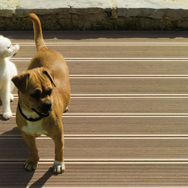 Outdoor Patio Deck Plank Rectangle Composite Nailed Flooring Plank