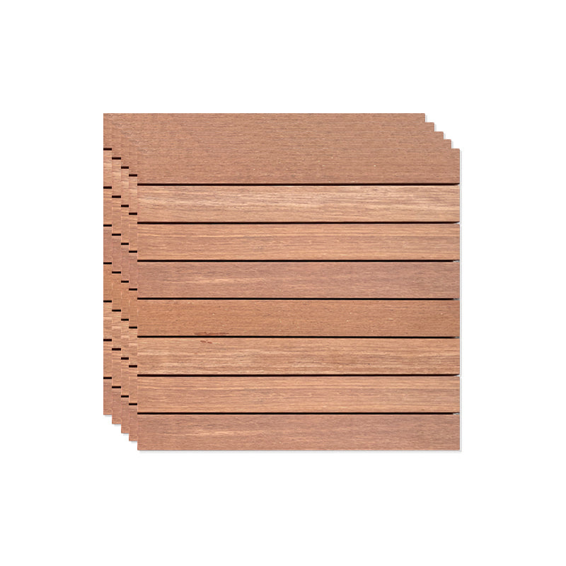 Outdoor Patio Wooden Decking Tiles Interlocking Flooring Plank