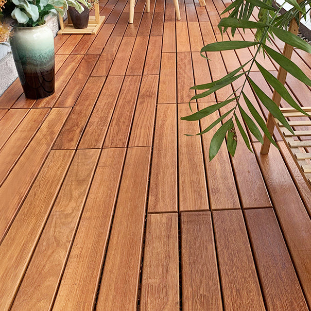 Outdoor Patio Wooden Decking Tiles Interlocking Flooring Plank