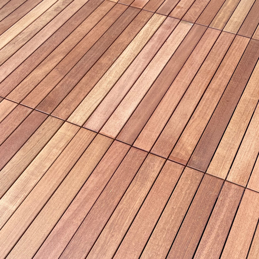 Outdoor Patio Wooden Decking Tiles Interlocking Flooring Plank