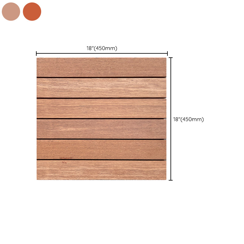 Outdoor Patio Wooden Decking Tiles Interlocking Flooring Plank