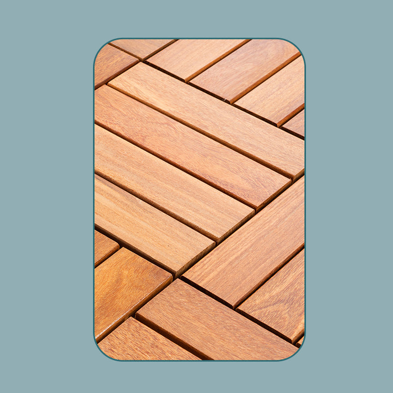 Outdoor Patio Flooring Tiles Interlocking Wooden Decking Tiles