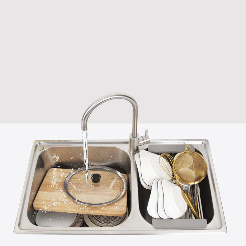 Stainless Steel Kitchen Sink Modern Kitchen Sink with Double Sink(Not Included Faucet)