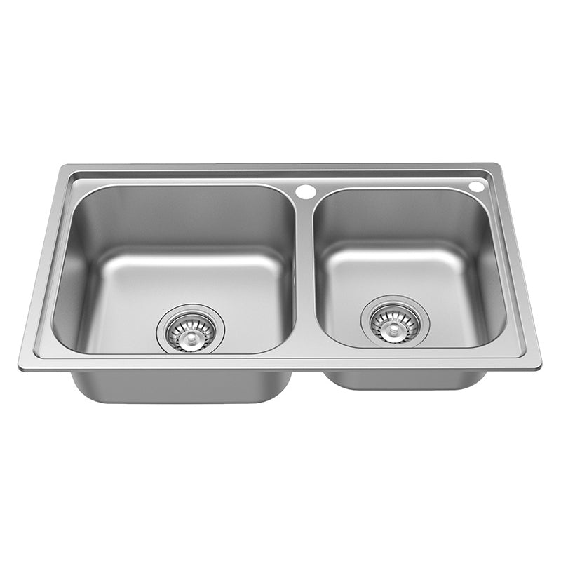 Stainless Steel Kitchen Sink Modern Kitchen Sink with Double Sink(Not Included Faucet)