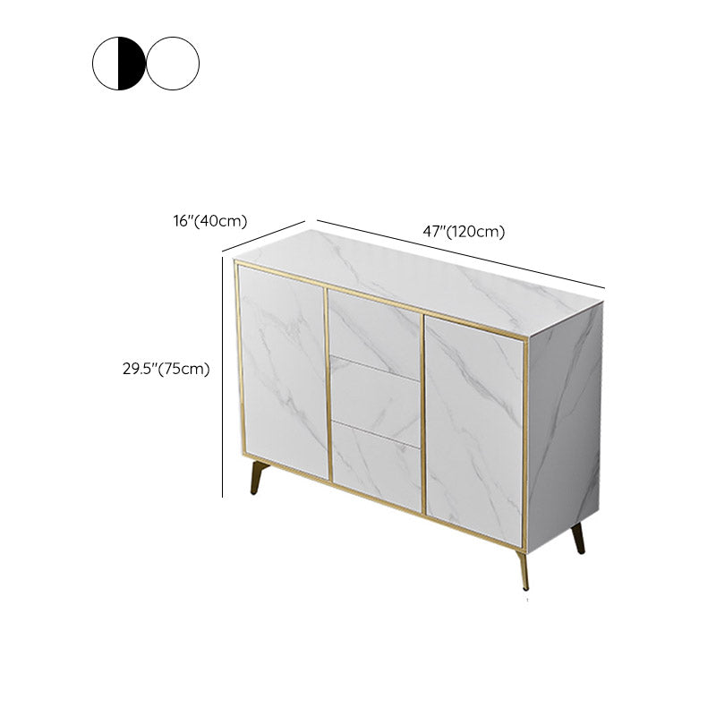 Contemporary Sideboard Table 3 Drawer Sideboard Cabinet for Kitchen