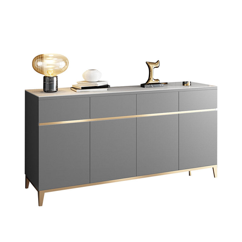 Contemporary Sideboard Cabinet 4 Drawer Dining Server for Kitchen