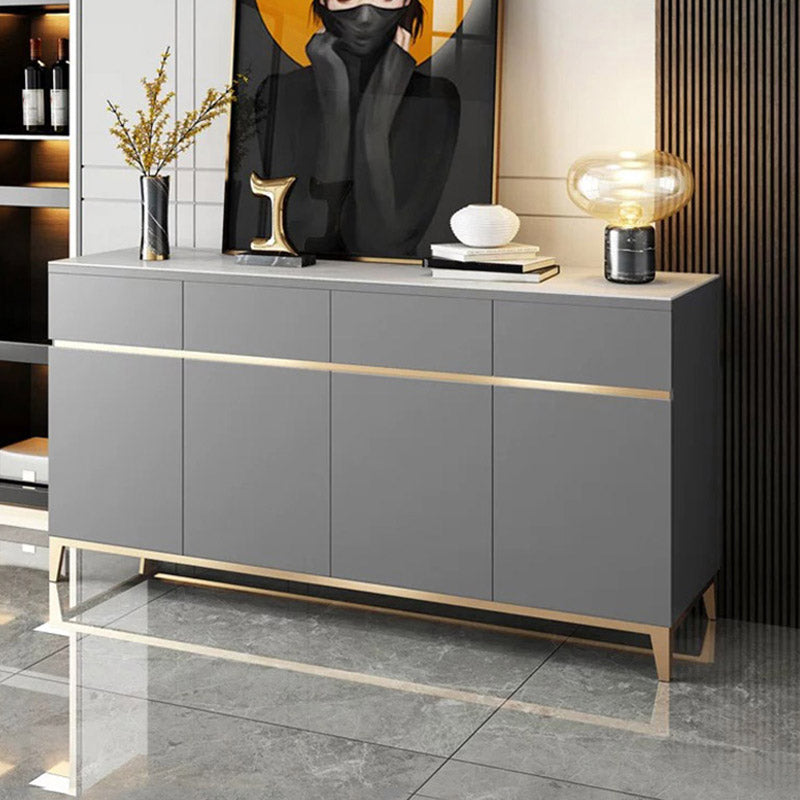 Contemporary Sideboard Cabinet 4 Drawer Dining Server for Kitchen