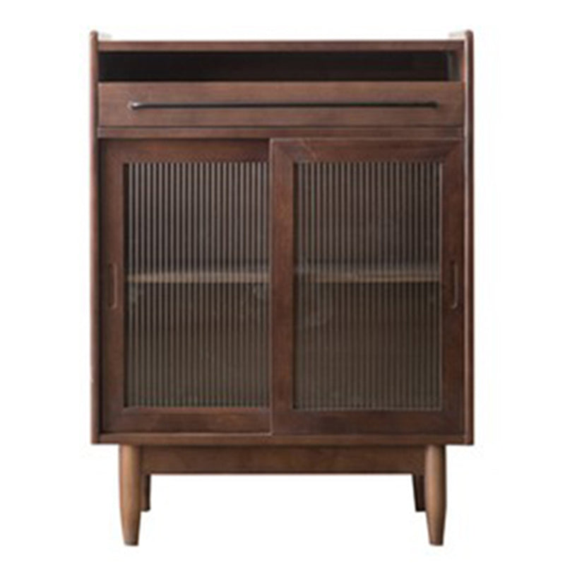 Modern Pine Solid Wood Sideboard Table 1-Drawer Sideboard for Kitchen