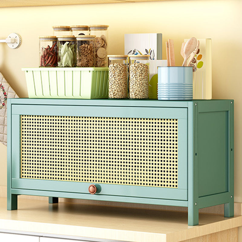 Green Bamboo Kitchen Server Glam Dining Server for Living Room