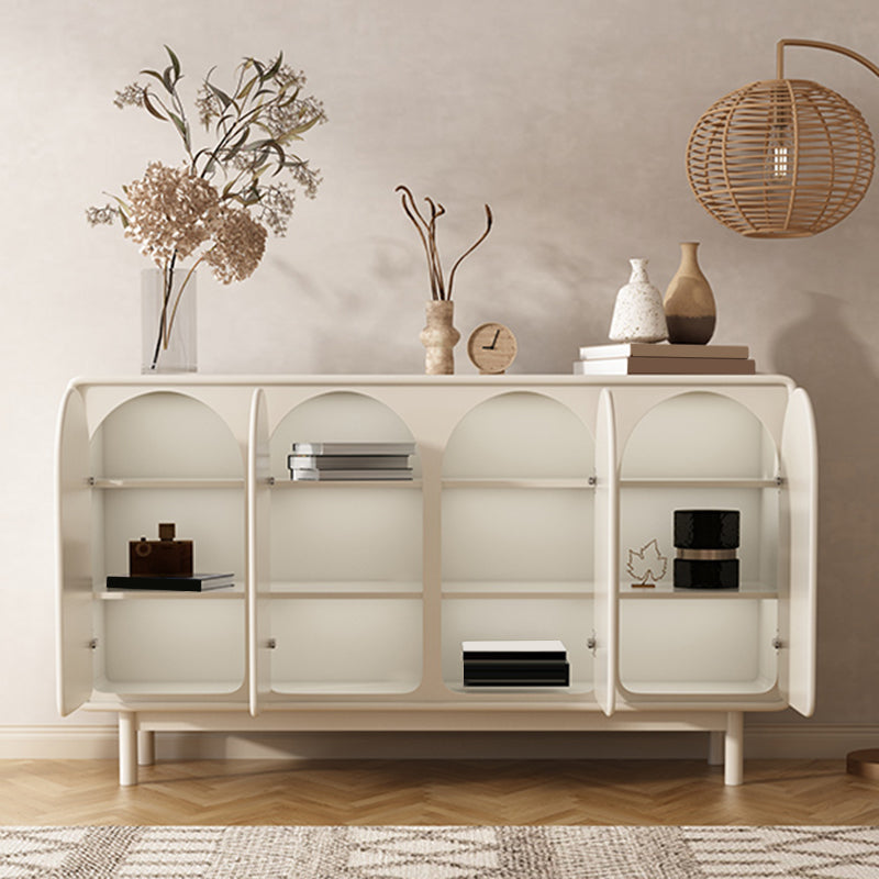 Modern Style Sideboard Table Wood Sideboard Table with Cabinets