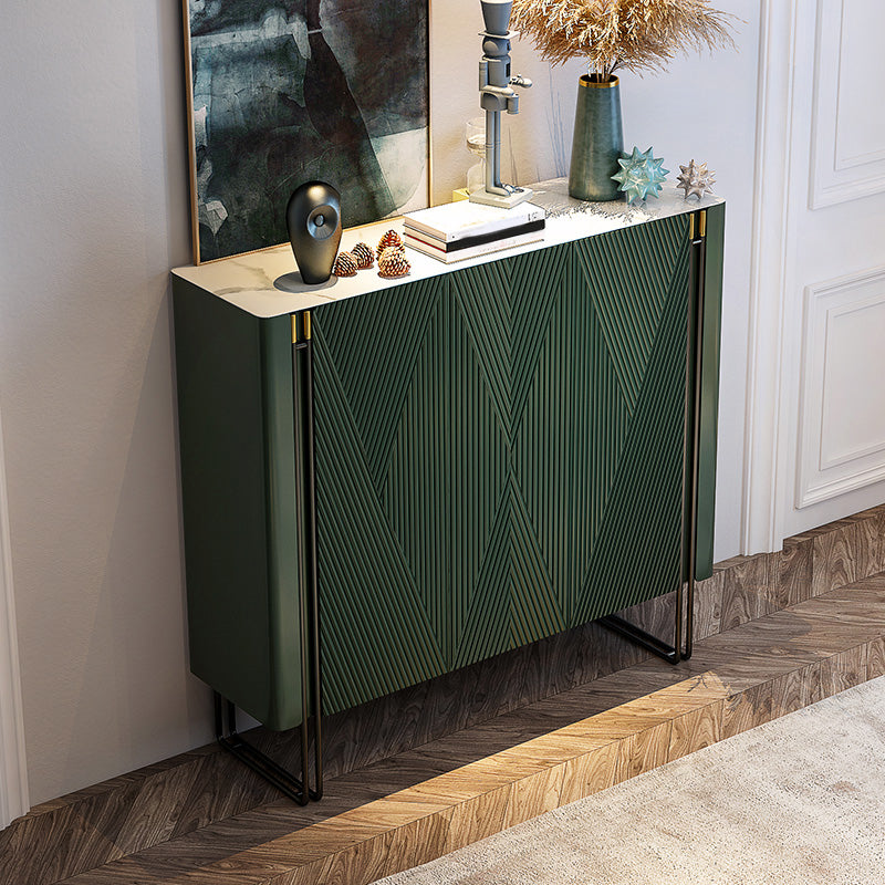 Modern and Contemporary Sideboard Stone Sideboard Table with Cabinets