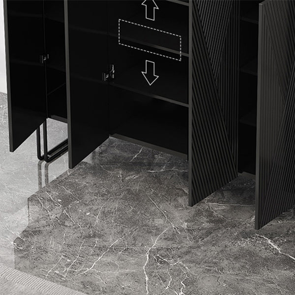 Modern and Contemporary Sideboard Stone Sideboard Table with Cabinets