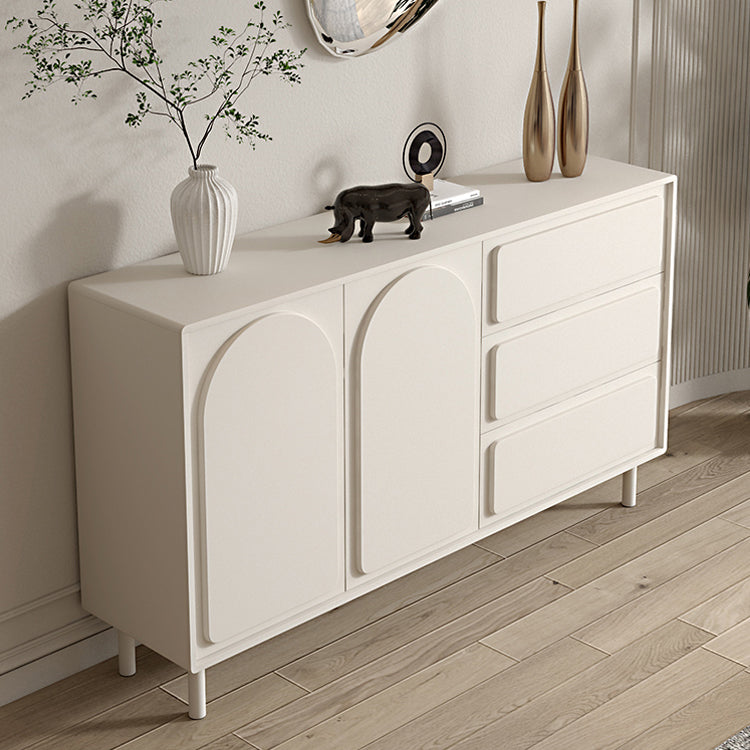 Contemporary Sideboard Wood Dining Buffet with Cabinet and Drawers