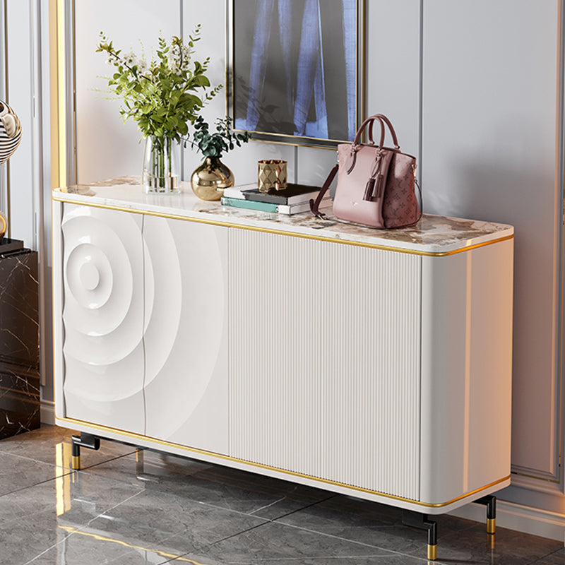 Modern and Contemporary Credenza Stone Dining Buffet with Cabinets