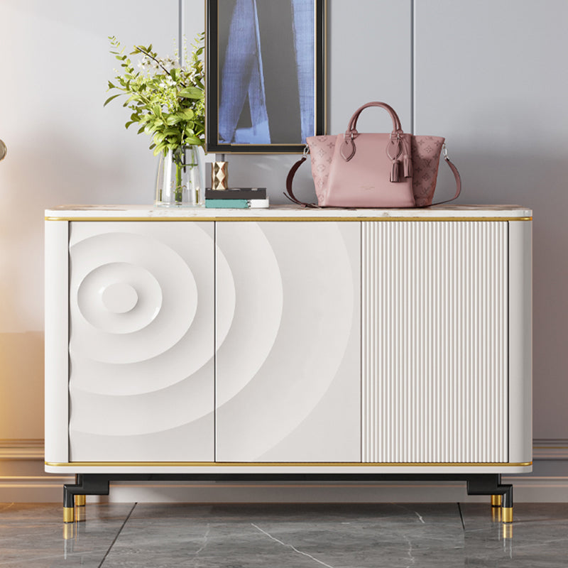 Modern and Contemporary Credenza Stone Dining Buffet with Cabinets