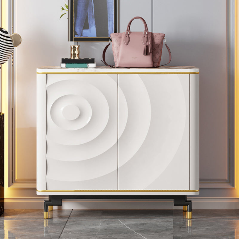 Modern and Contemporary Credenza Stone Dining Buffet with Cabinets