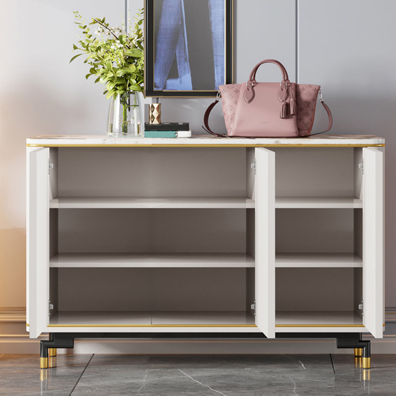 Modern and Contemporary Credenza Stone Dining Buffet with Cabinets