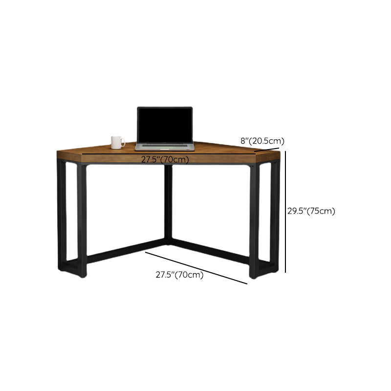 Solid Wood Corner Office Desk Modern 29.53" Tall Writing Desk